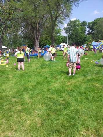 Local residents flock to the CK Youth Festival at Chatham's Tecumseh Park, May 30, 2015. (Photo by Blackburn Radio's Summer Patrol)