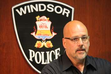 Windsor police detective Mark Denonville talks about the June 4 homicide at a news conference, June 5, 2015. (Photo by Jason Viau)
