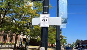 Video Cameras installed in Owen Sound's River District. Photo from the City of Owen Sound