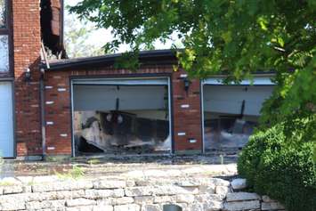 The remains of a Bradley home after a large fire, July 13, 2016 (Photo by Jake Kislinsky)