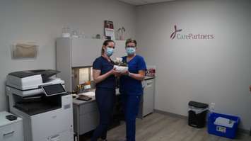 CarePartners celebrate the grand opening of the Petrolia Nursing Clinic. May 18, 2022. (Photo by Natalia Vega)