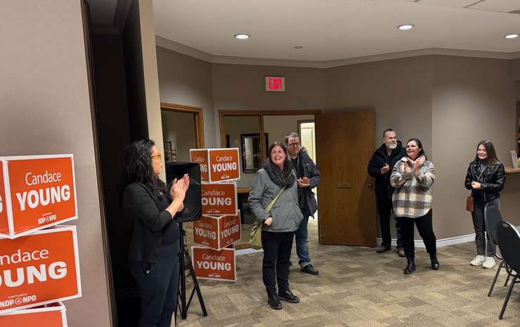 Sarnia-Lambton NDP candidate Candace Young. February 27, 2025. (Blackburn Media photo by Melanie Irwin) 