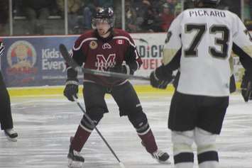 The Chatham Maroons face off against the LaSalle Vipers, February 15, 2015. (Photo courtesy of Jocelyn McLaughlin)