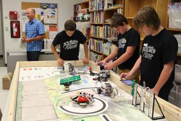 Students at St. Elizabeth Catholic School involved in the First Lego League Robotics extra-curricular program. November 2, 2016. (Photo by Natalia Vega) 