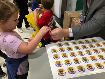 The Safety Dog Bus Tour  at  McNaughton Avenue Public School in Chatham on October 22, 2019 (Photo by Allanah Wills)