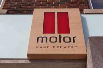 Motor Craft Ales sign on Erie St. in Windsor, February 2015. (Photo by Mike Vlasveld)