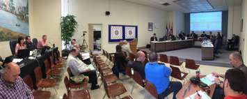 Amherstburg council discusses the 2015 budget during a publci meeting, May 4, 2015. (Photo by Jason Viau)
