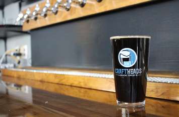 Craft Heads pint glass, February 2015. (Photo by Mike Vlasveld)