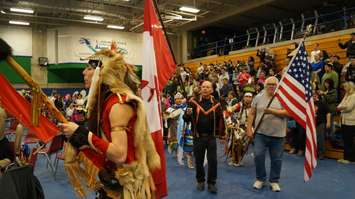 Lambton College hosted its 24th annual Pow Wow . April 7, 2016 (BlackburnNews.com Photo by Briana Carnegie)