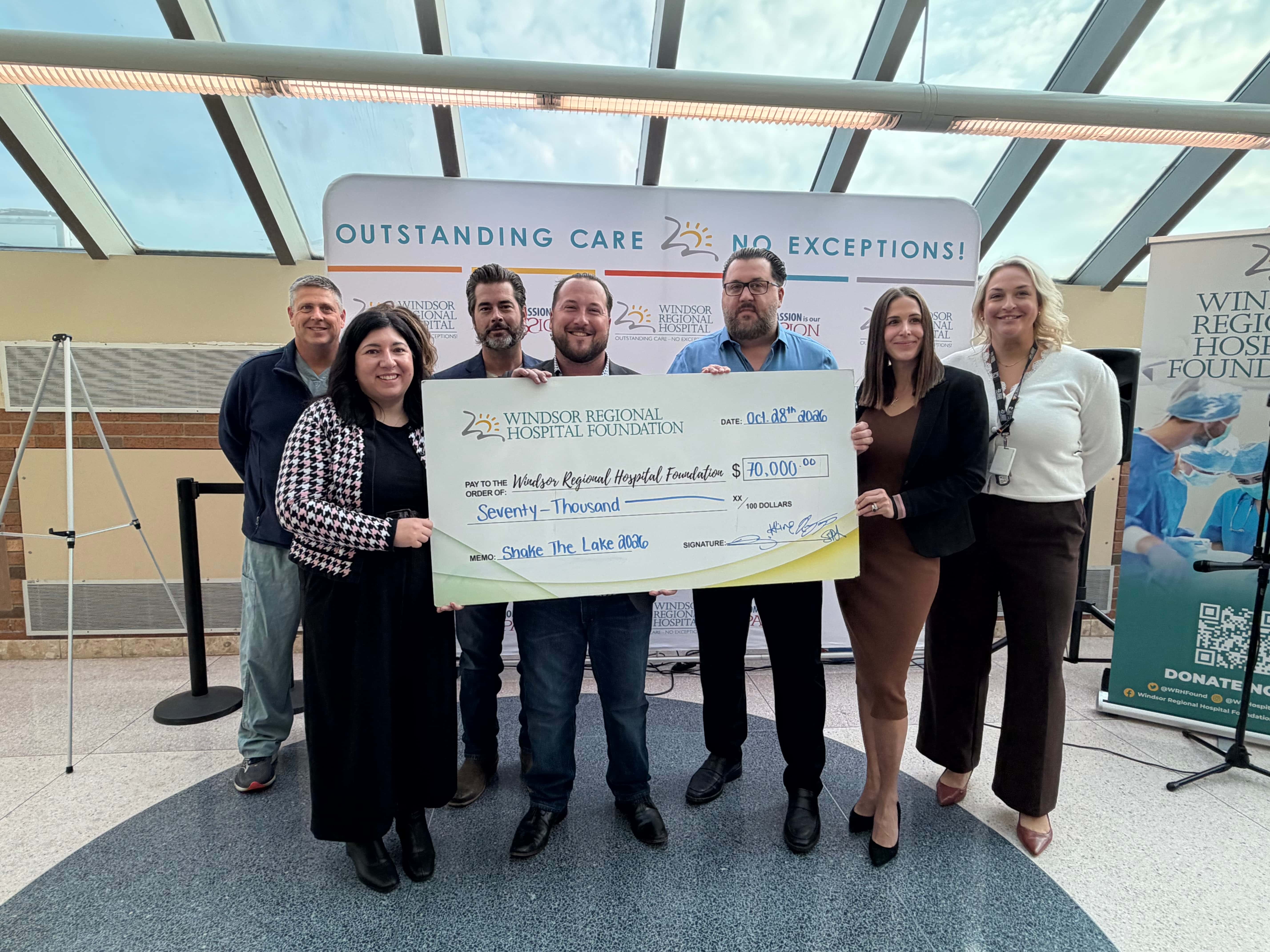 Shake the Lake makes pledge to new hospital