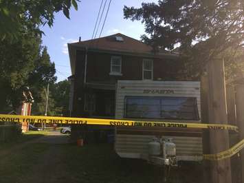 Suspicious death in west Windsor. July 24, 2019. (Photo by Paul Pedro)