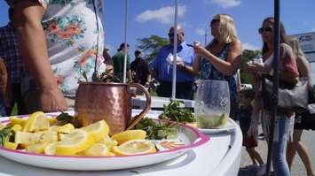 Blackburn Radio hosting a "Big Squeeze" fundraiser booth in support of Big Brothers Big Sisters of Sarnia-Lambton. August 21, 2019. (BlackburnNews photo by Colin Gowdy)