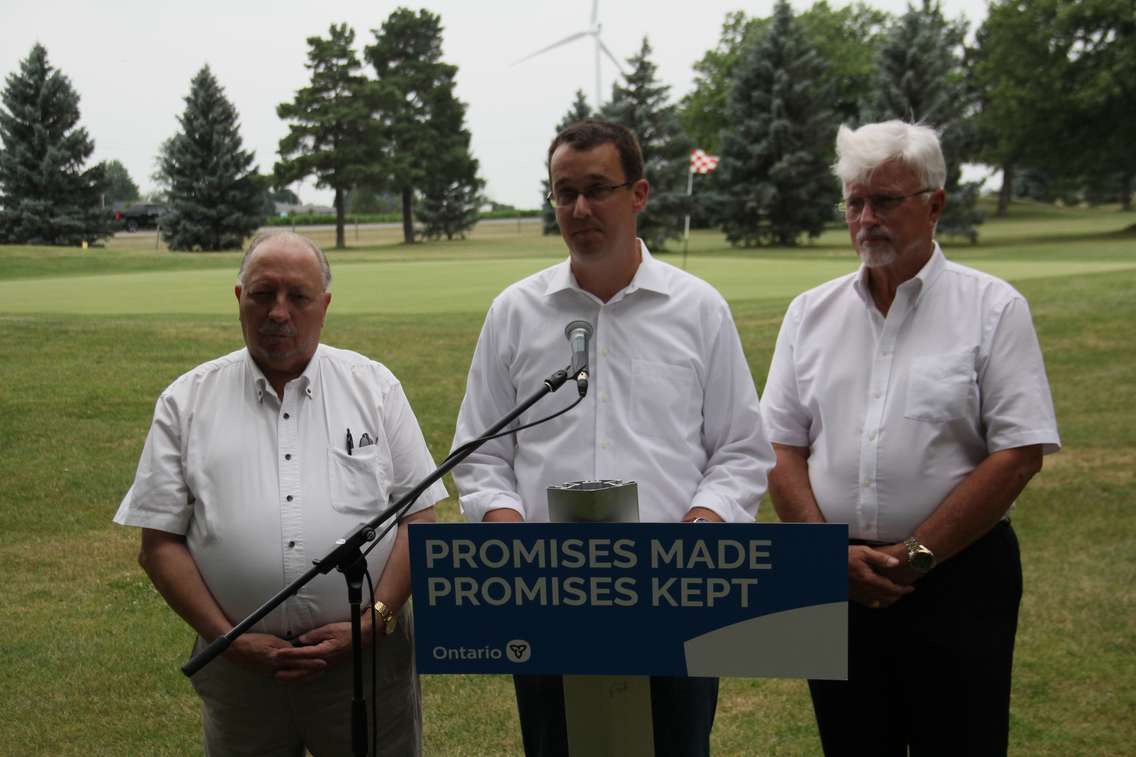 MPP Bob Bailey and MPP Monte McNaughton. File photo by Michael Hugall