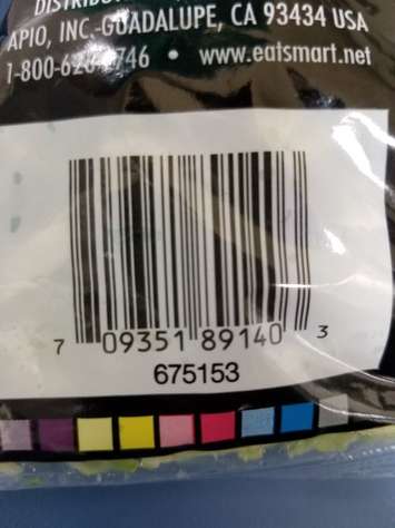 Recalled Sweet Kale Vegetable Salad Bag Kit. (Photo courtesy of the Canadian Food Inspection Agency)