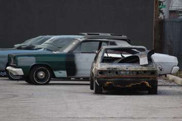 The Windsor Fire and Rescue Service says the fire broke out at 1935 Huron Church Rd. at 7pm on November 14, 2014. (Photo by Jason Viau)