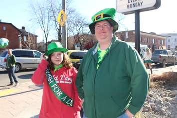 St. Patrick's Day revelers in Windsor Tuesday March 17, 2015.  (Photo by Adelle Loiselle)