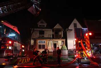 Firefighters respond to a blaze at 528 Church St., May 6, 2015. (Photo by Jason Viau)