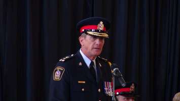 Former Chief Dennis Poole at Chatham-Kent Police Chief Gary Conn's Swearing-In Ceremony (Photo by Jake Kislinsky)