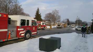 Wiltshire Dr fire. February 8, 2018. (Photo by Colin Gowdy, Blackburn News)
