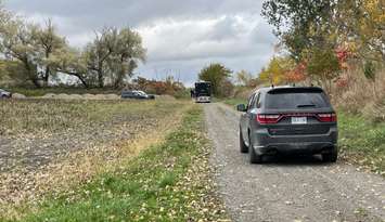 Increased CK police presence on Buchanan Line in Tilbury (Photo courtesy of Georgia Newman)