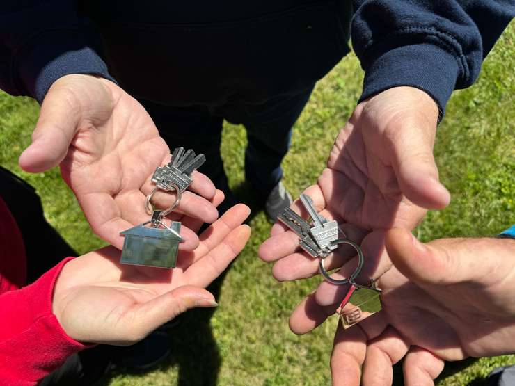 Habitat for Humanity Sarnia-Lambton hands over the keys to new homes. 2024 Submitted photo.