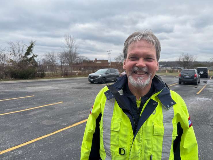 Canada Post letter carrier Mark Kohoutek. December 17, 2024 Blackburn Media photo by Melanie Irwin