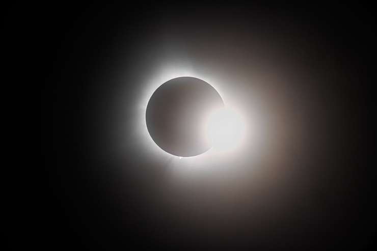 Solar eclipse, April 8, 2024. Photo by Shaun Antle, Oh Me Nerves Photography. 