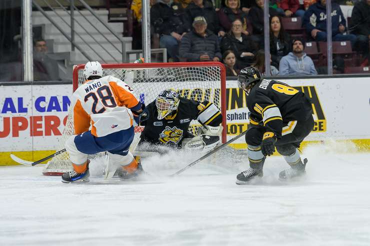 The Sarnia Sting hosted the Flint Firebirds on March 21/25 (Photo by: Darren Metcalfe Photography)