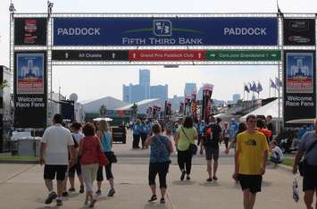 Fans swarm the Chevrolet Detroit Belle Isle Grand Prix, May 29, 2015. (Photo by Jason Viau)