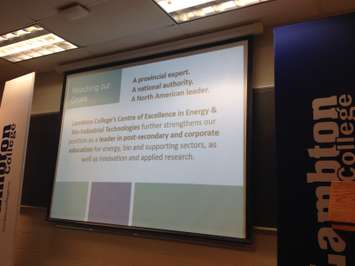 Lambton College presentation on the new Centre of Excellence in Energy and Bio-Industrial Technologies June 11, 2015 (BlackburnNews.com Photo by Briana Carnegie)