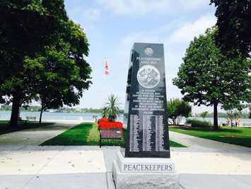 The Peacekeeper Memorial in Reaume Park in Windsor September 4, 2015. (Photo by Adelle Loiselle)