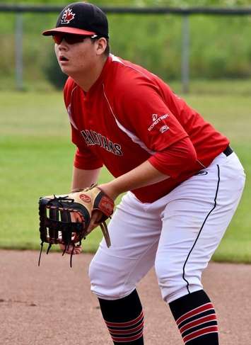 Nicholas George with the Great Lake Canadians. (Photo provided by George)