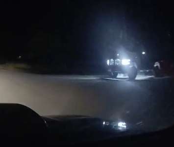 Dashcam footage of Hit-and-Run in Arran-Elderslie. From OPP