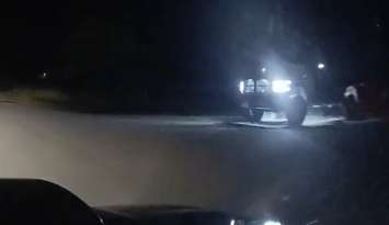 Dashcam footage of Hit-and-Run in Arran-Elderslie. From OPP