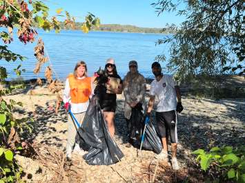Owen Sound’s first Great Lakes Coastal Cleanup. Photo from the City of Owen Sound