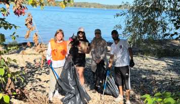 Owen Sound’s first Great Lakes Coastal Cleanup. Photo from the City of Owen Sound