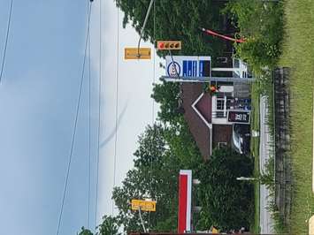 A funnel cloud is spotted in the sky just southwest of Chatham. June 8, 2021. (Photo courtesy of Matthew Clark)