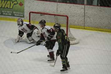 The Chatham Maroons take on the St. Thomas Stars, March 3, 2016. (Photo by Matt Weverink)