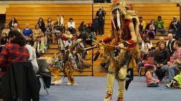 Lambton College hosted its 24th annual Pow Wow . April 7, 2016 (BlackburnNews.com Photo by Briana Carnegie)