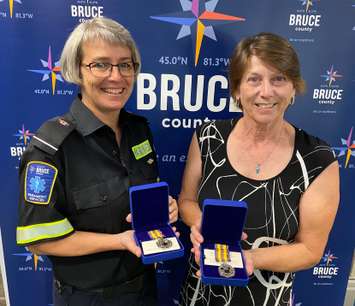 Bruce County Paramedics receive Exemplary Service Medals - June 2023   Photo submitted by Bruce County