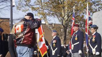 Remembrance Day in Sarnia.  November 11, 2021.  (SarniaNewsToday.ca photo)