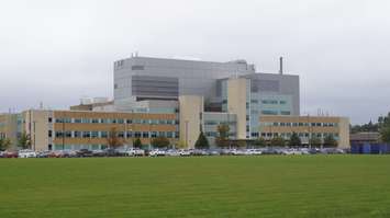 Bluewater Health hospital in Sarnia. 9 September 2020. (BlackburnNews.com photo by Colin Gowdy)