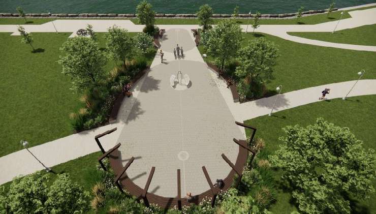 Design of Victims of Chemical Valley Memorial. (Rendering by Architects Tillman Ruth Robinson Inc., included in Sarnia city council report for Nov. 18, 2024)