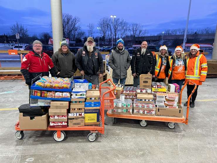 COOL 106.3's annual Home Depot Food Drive. December 13, 2024. (Photo courtesy Rob Jenkins) 