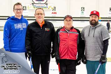 Curlers taking part in the 48th Sarnia Oil Chemical Bonspiel from Sarnia Golf & Curling Club. February 2023. (Submitted Photo)