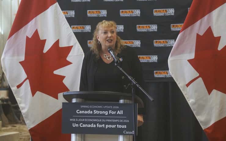 Sarnia-Lambton-Bkejwanong MP Marilyn Gladu. May 1, 2026. (Photo by Natalia Vega)