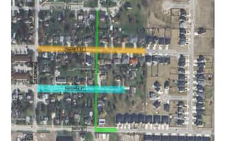 Road construction map, courtesy of the Town of Plympton-Wyoming via Facebook. 