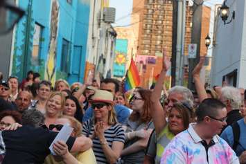 A vigil is held in Windsor after the deadly shooting at a gay nightclub in Orlando. (Photo by Ricardo Veneza)