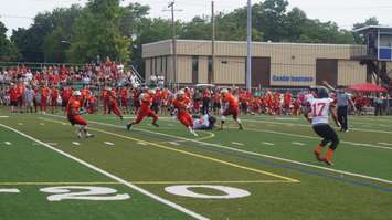 A late interception gives the Imperials a shot at a comeback. photo by Jake Jeffrey blackburnnews.com)