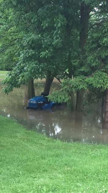 Flooding in Walton on June 23, 2017. (Photo courtesy of Darryl Hastings)